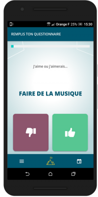 Remplis les questionnaires